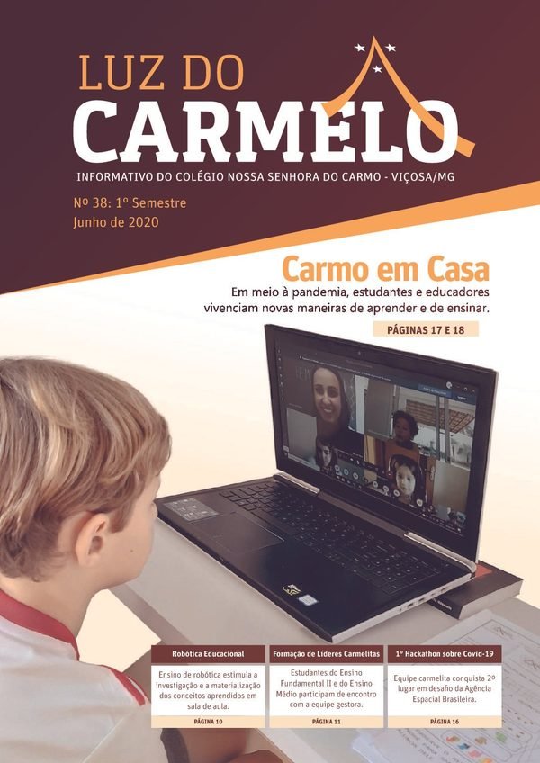 Capa do Luz do Carmelo nº 38, Junho de 2020